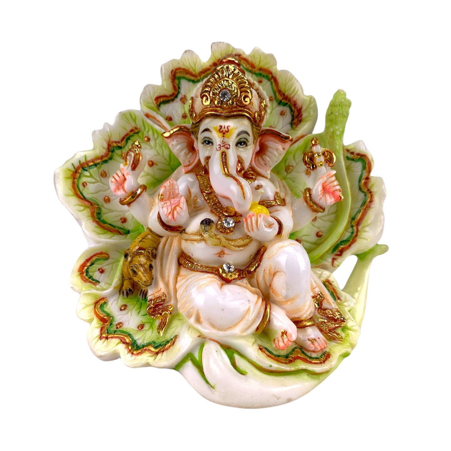 Lord Ganesha for Car Idol Showpiece Ganpati Figurine God of Luck and Success Home Decoration Ganesha for Car Dashboard Return Gifts for Housewarming Pooja Diwali