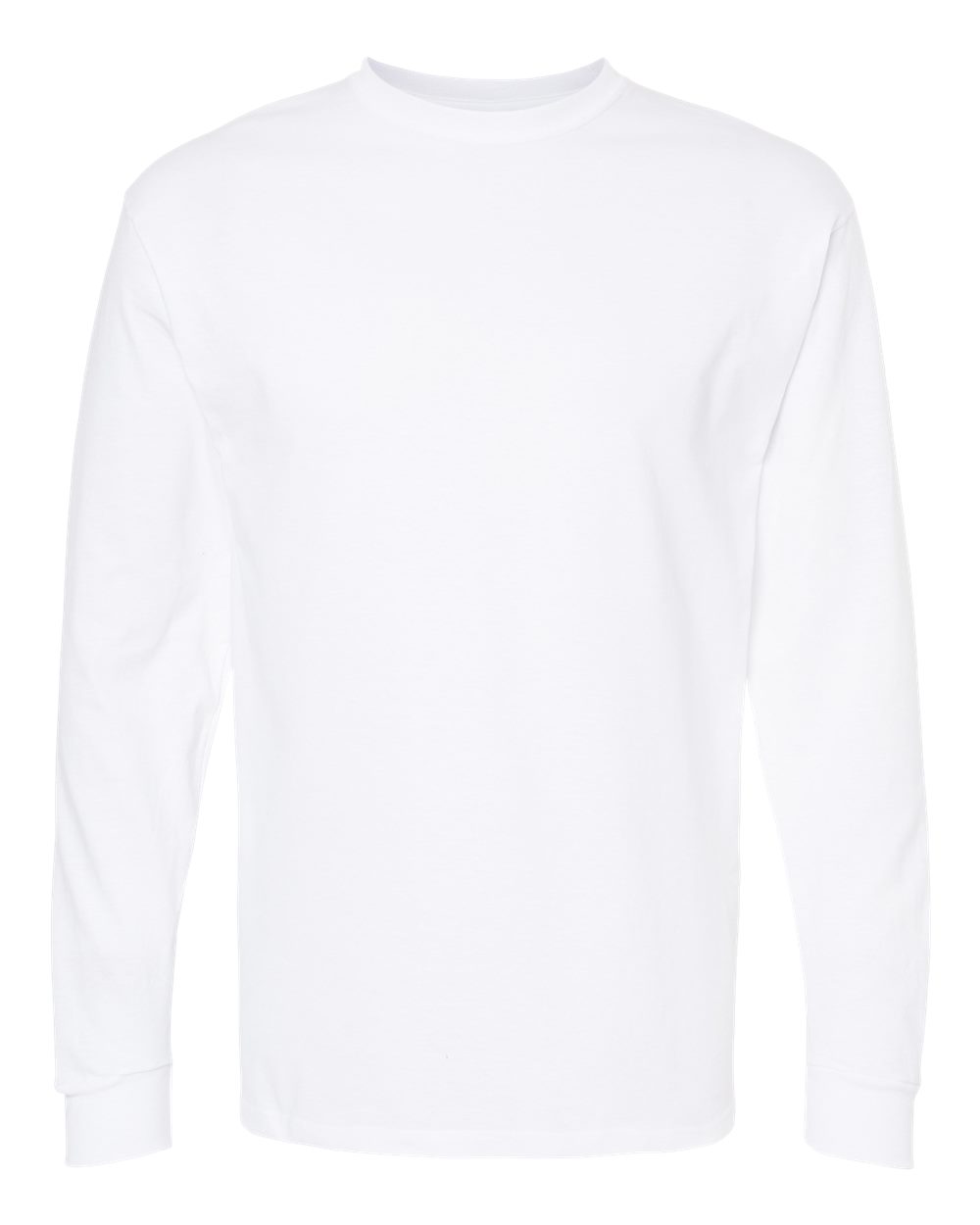 Gold Soft Touch Long Sleeve T-Shirt, Heavy Cotton Crewneck Adult tee for Men