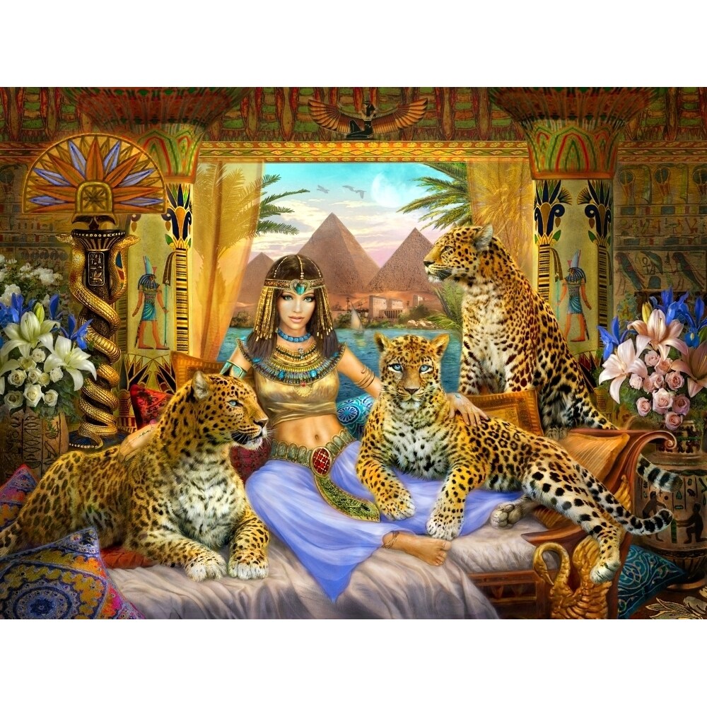 Egyptian Queen Of The Leopards Poster Print By Jan Patrick
