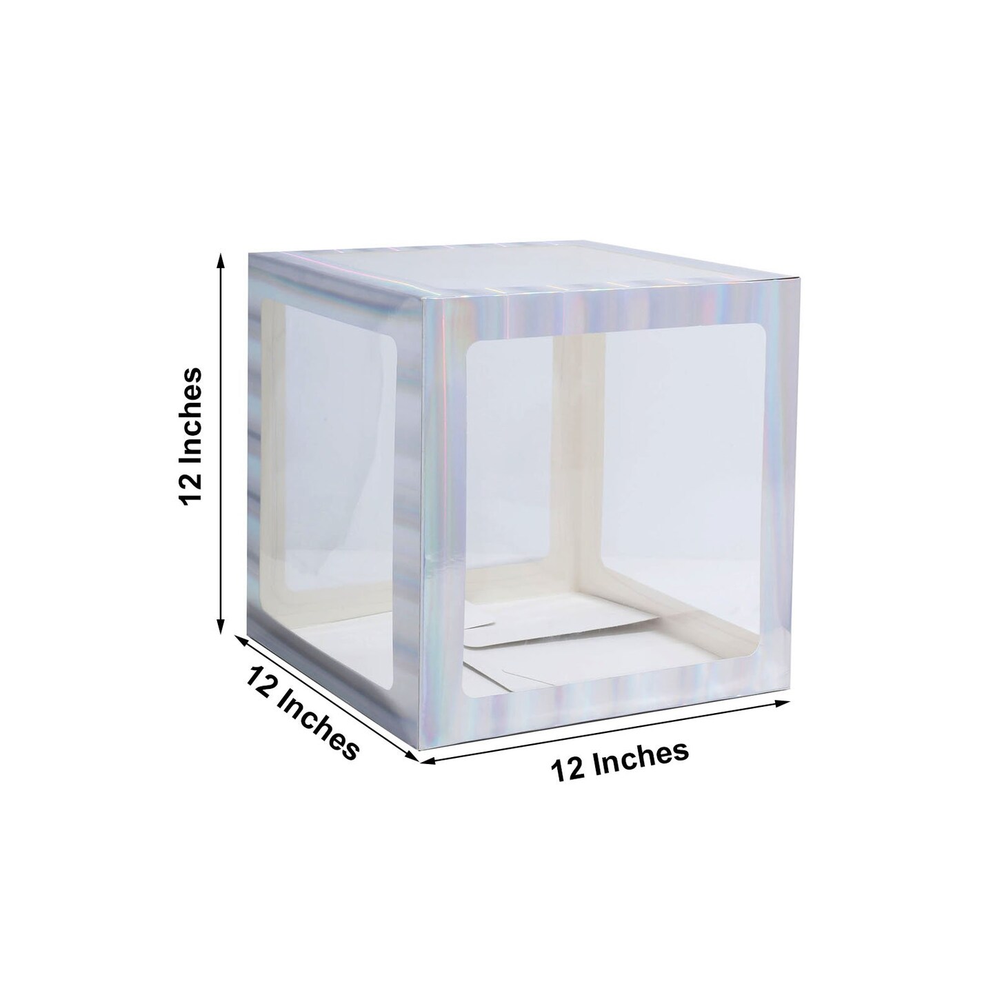2 pcs 12&#x22; Transparent Balloon Boxes