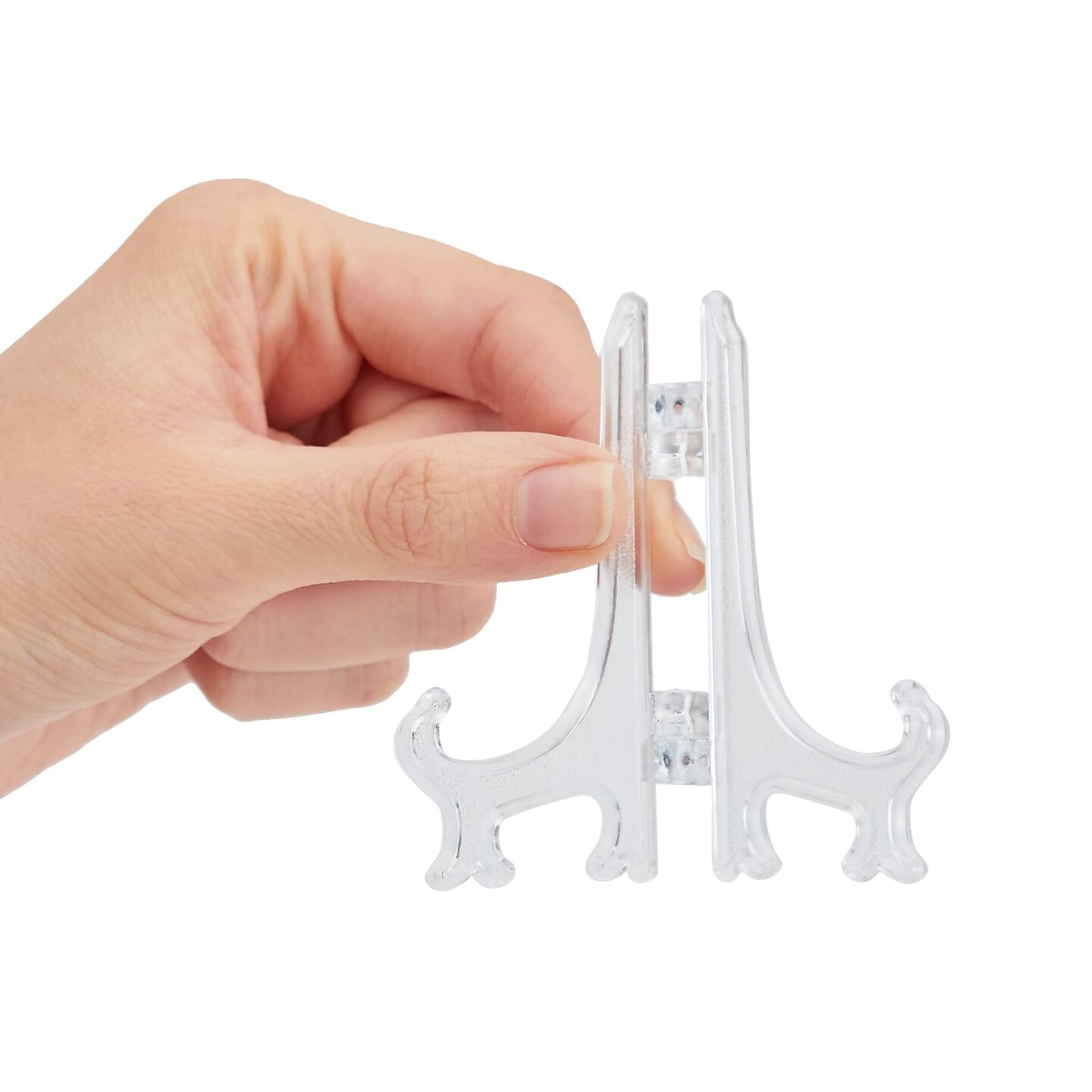 24 Pack 3-inch Mini Easel Display Stand for Sports Trading and Baseball Cards - Small Acrylic Holder for Pictures