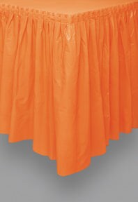 Orange Plastic Table Skirt, 29" x 14', 1ct Michaels