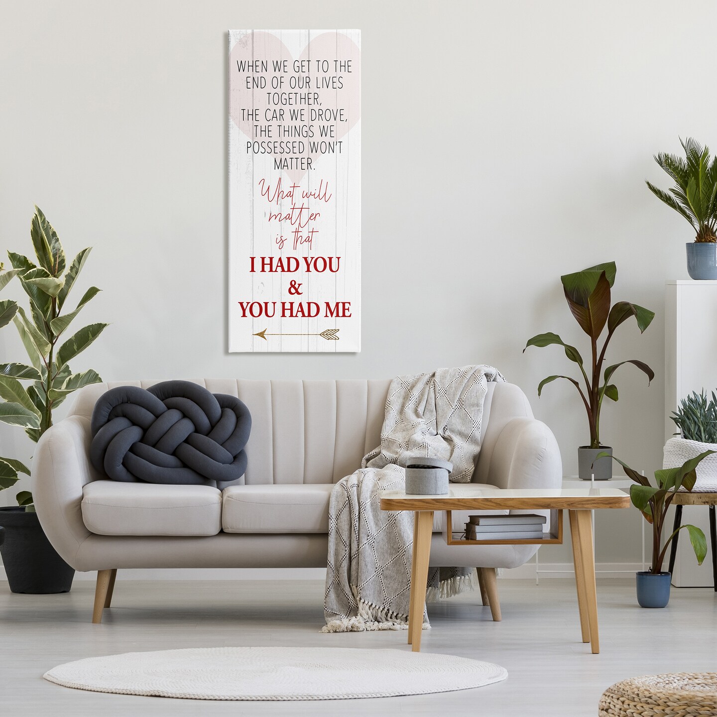 Stupell Industries I Had You Romantic Phrase Canvas Wall Art