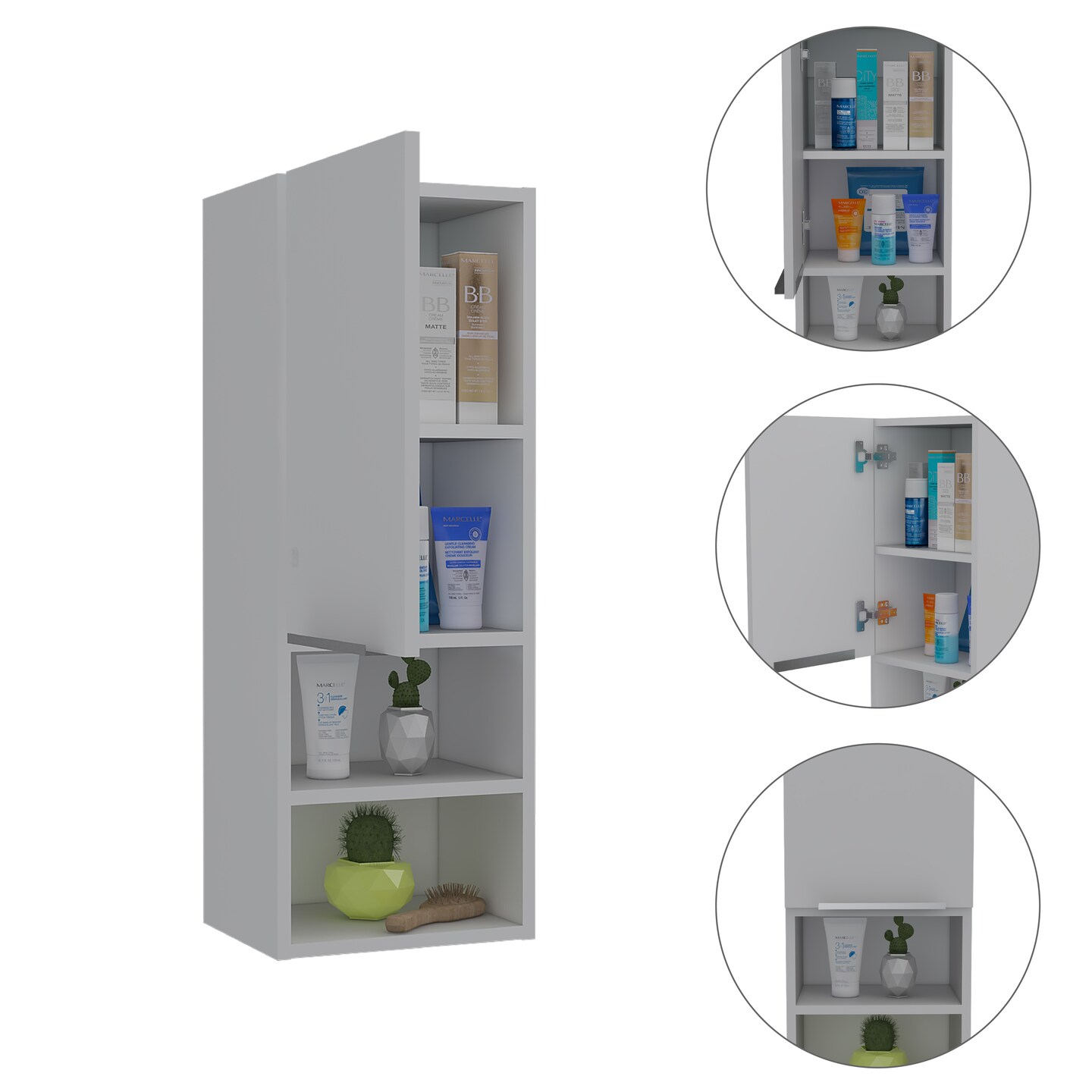 Modern Rattan Cabinet with 4 Drawers | Stylishly Organize