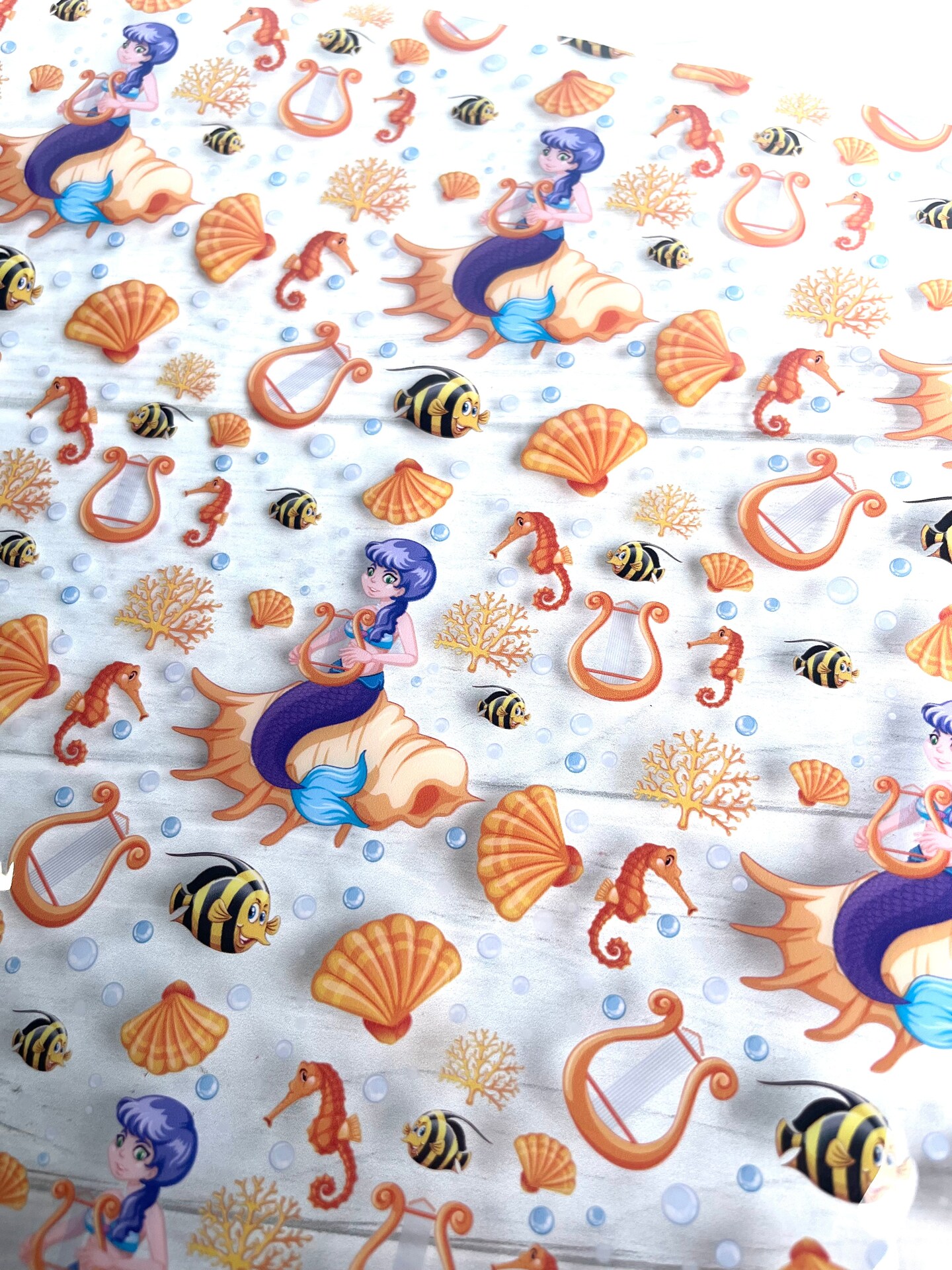 Sea shells and Mermaids TPU Vinyl