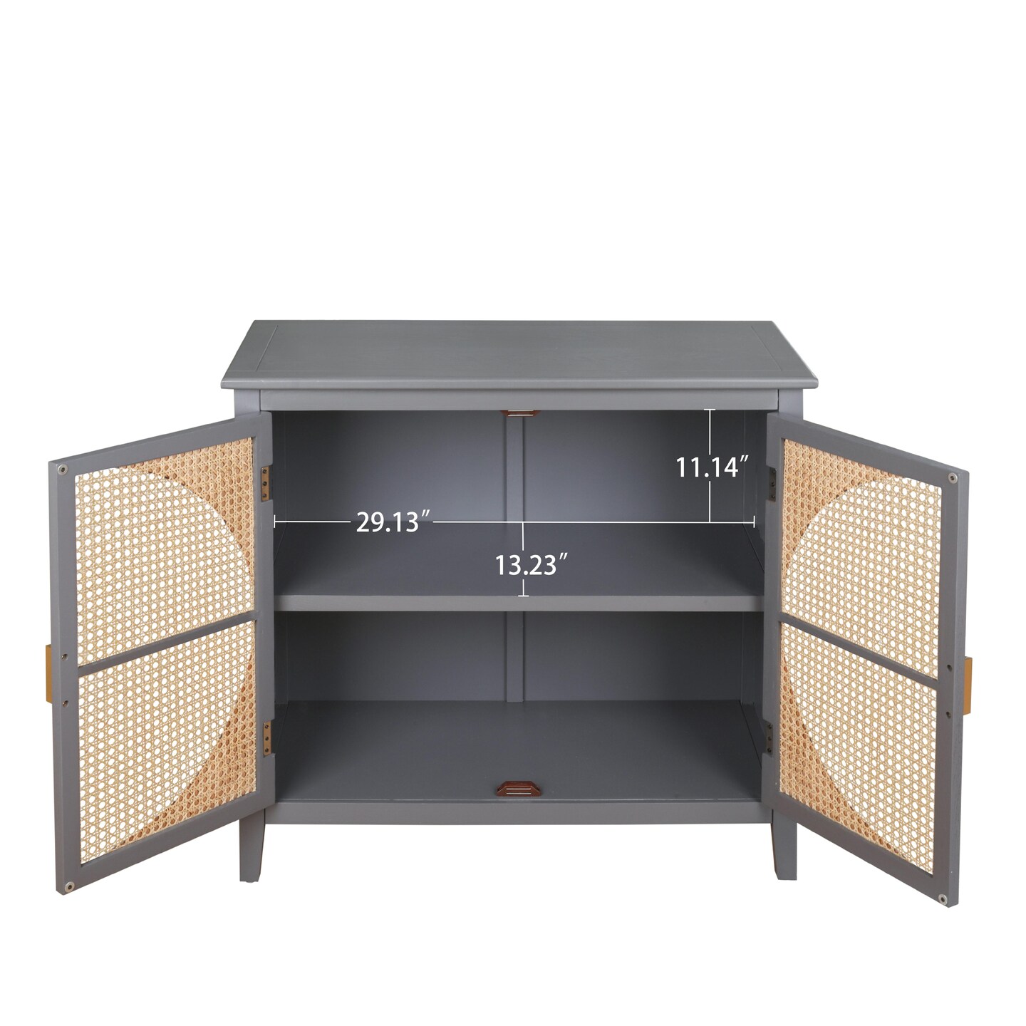 Vintage Rattan 2-Door Cabinet | Elevate Your Space