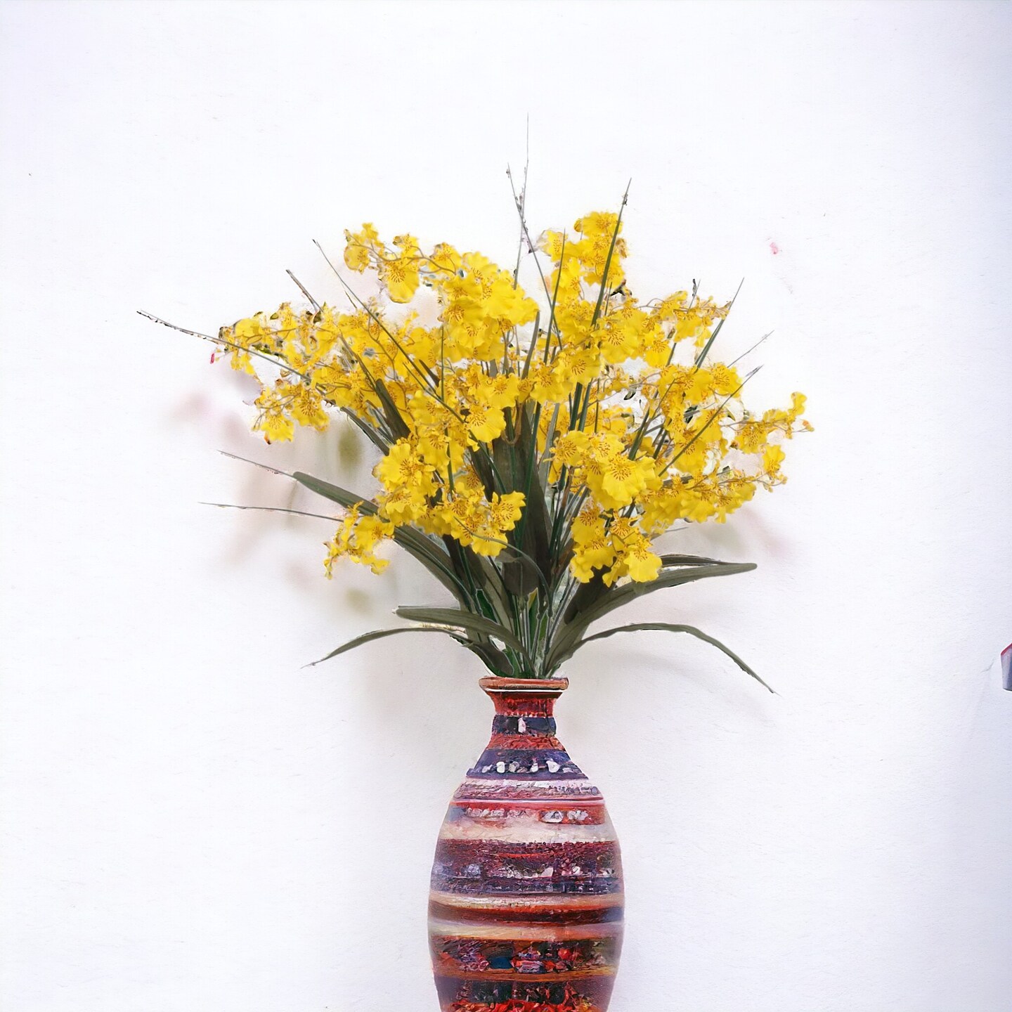 12-Pack: Dancing Orchid Bush with Silk Flowers &#x26; Foliage, Floral Home by Artificial Flowers
