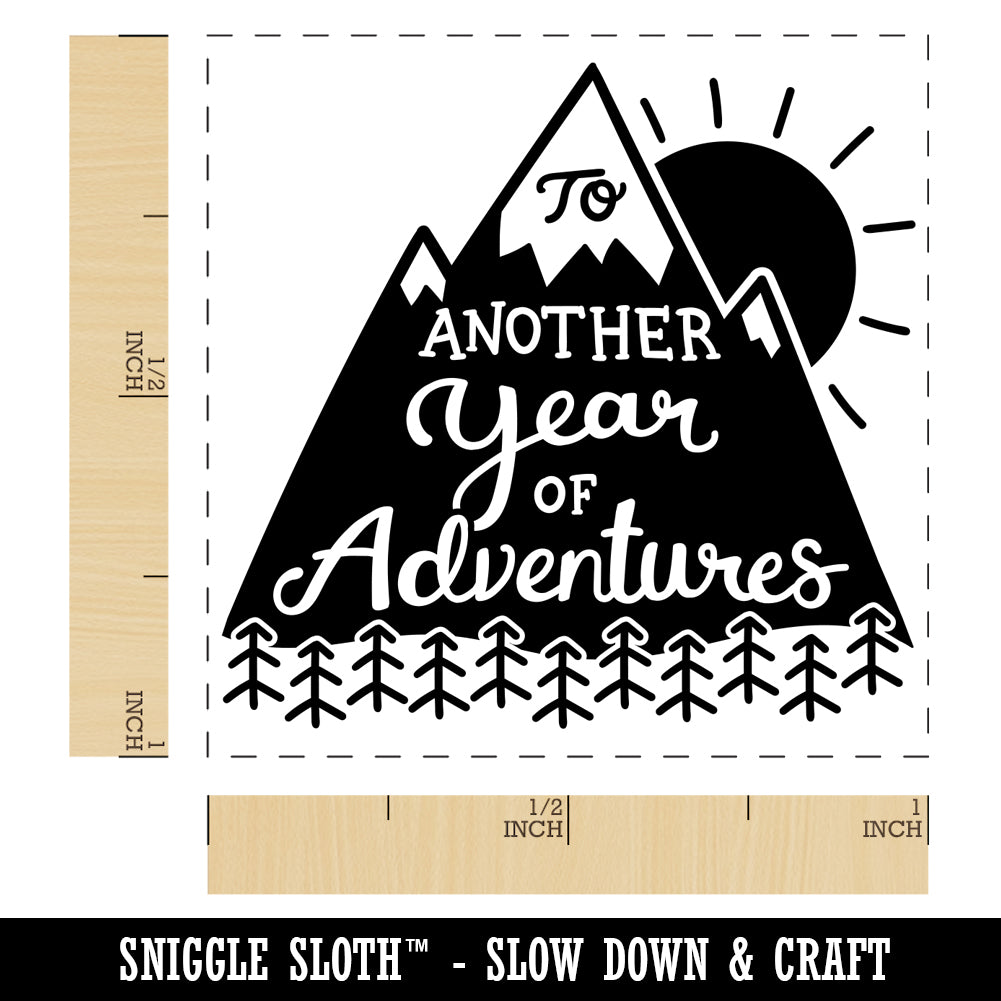 To Another Year of Adventures Anniversary Love Self-Inking Rubber Stamp Ink Stamper