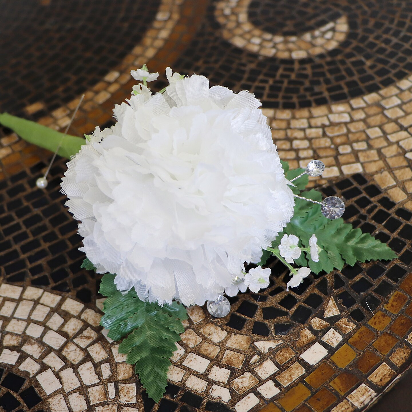 100-Pack: White Rose Picks, 8&#x22; Stems, 3&#x22; Wide, Floral Home by Artificial Flowers