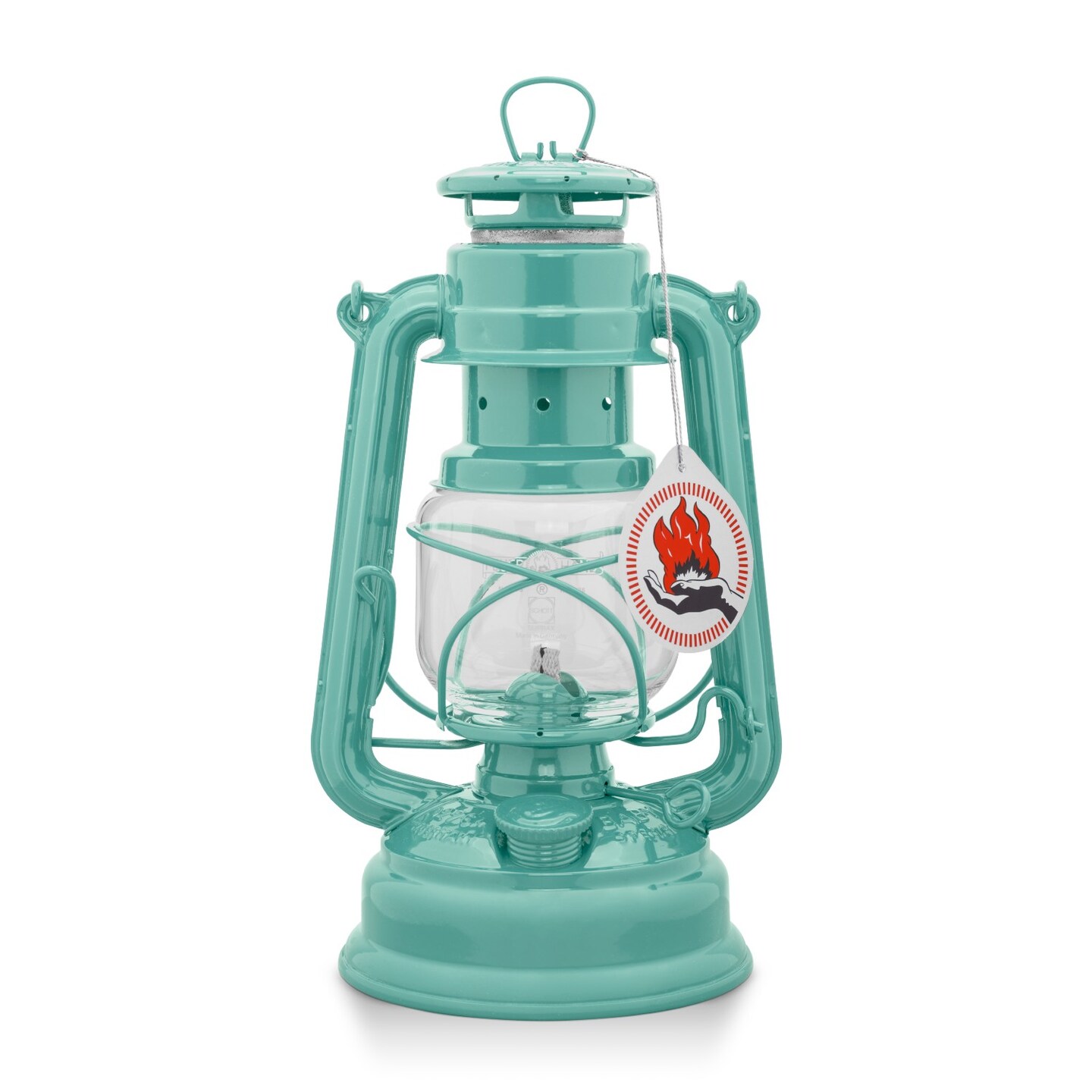 Feuerhand Outdoor Kerosene Fuel Lantern, German Made Weather Resistant Baby Special 276 Galvanized Hurricane Lamp for Camping or Patio, 10 Inches