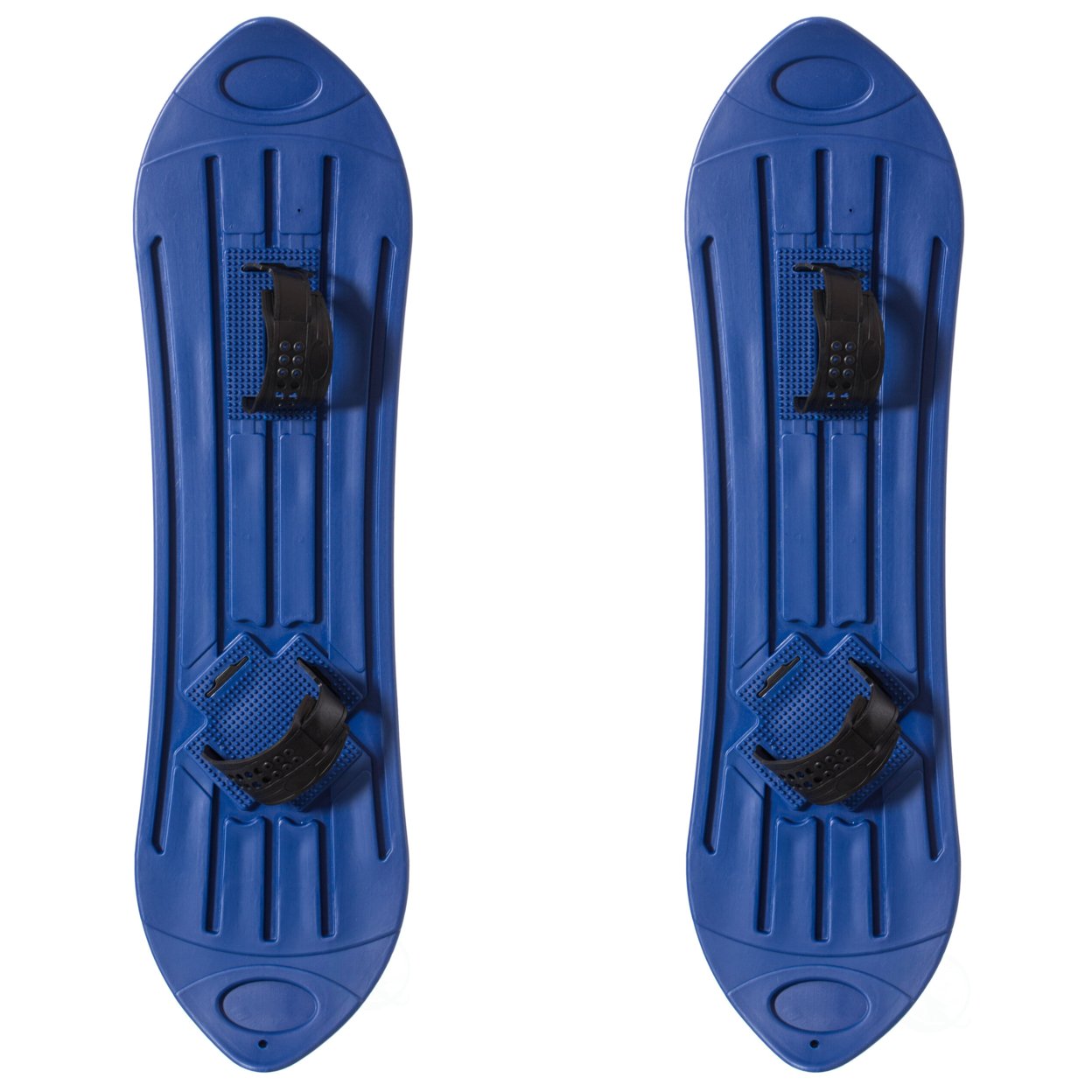 Kids Plastic Snowboard Sled Blue 40In Durable Lightweight For Ages 5 And Up