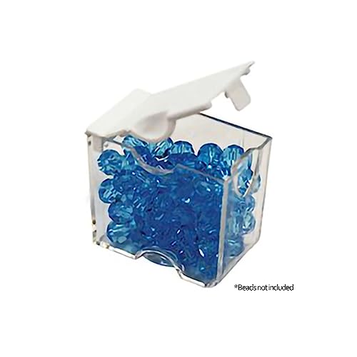 5 Piece Bead Clear Organizing Storage Containers for Small Beads, Crystals, Fasteners, and More, Medium