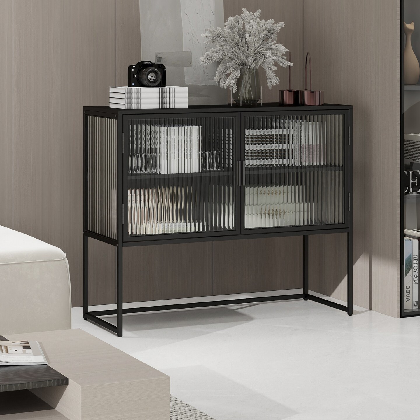 Rainbow Glass Storage Cabinet | Illuminate Your Space