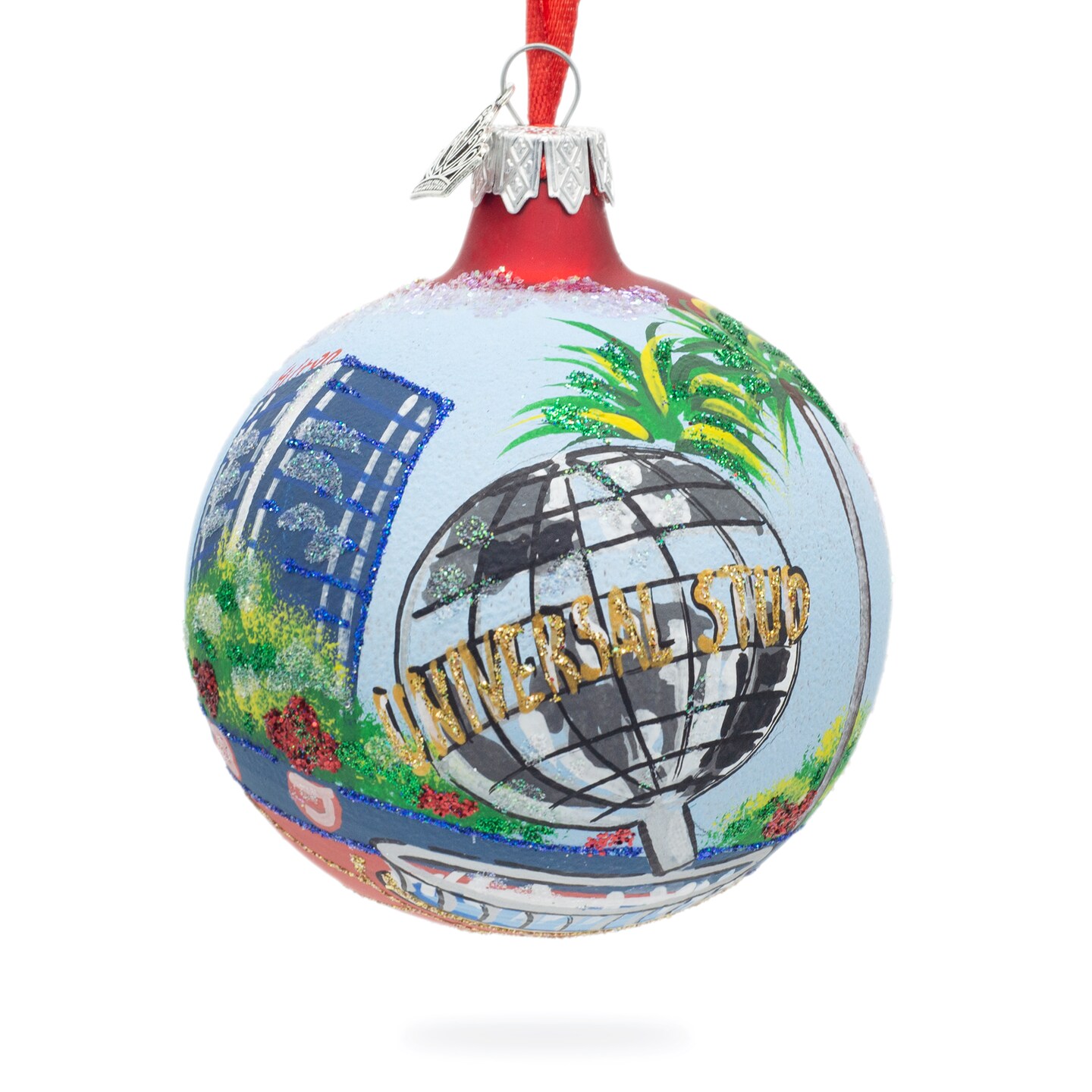 Movie Studio Los Angeles, California Glass Ball Christmas Ornament 3.25 Inches