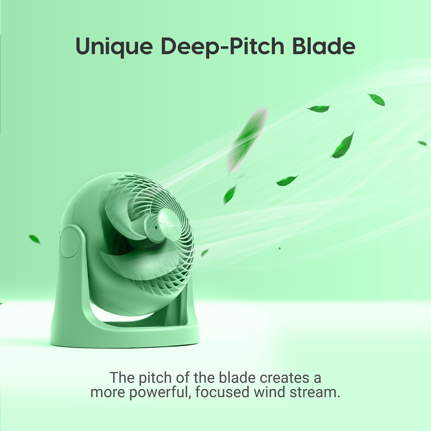 IRIS USA WOOZOO Circulator Fan, Table Air Circulator, Desk Fan, Fan for Bedroom, 3 Speeds, 360° Adjustable