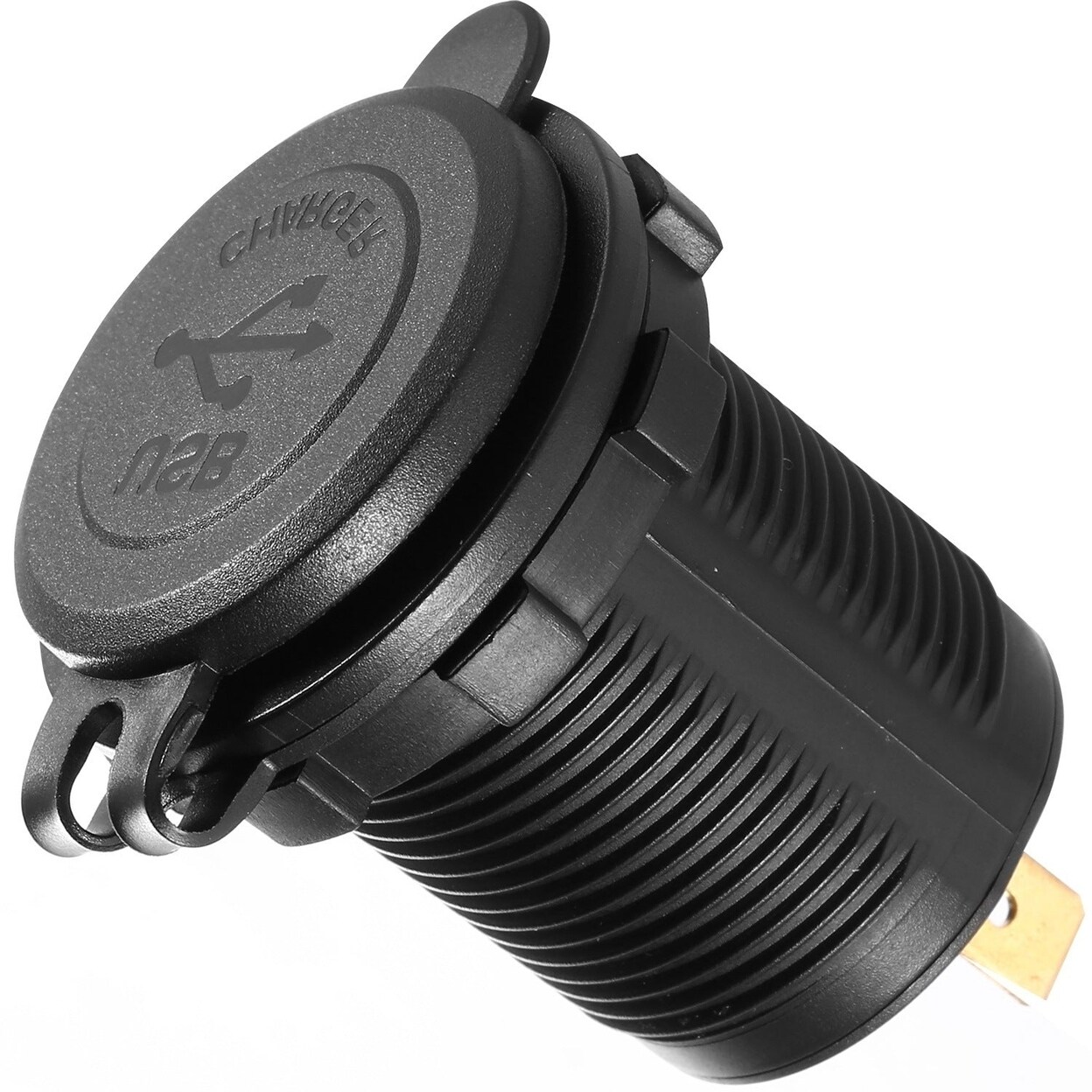 1Pc 2 Usb Charger 12V 24V Car Cigarette Lighter Socket Splitter Dual Usb 2.1A Outlet Car Charger Ip65 Waterproof For Car