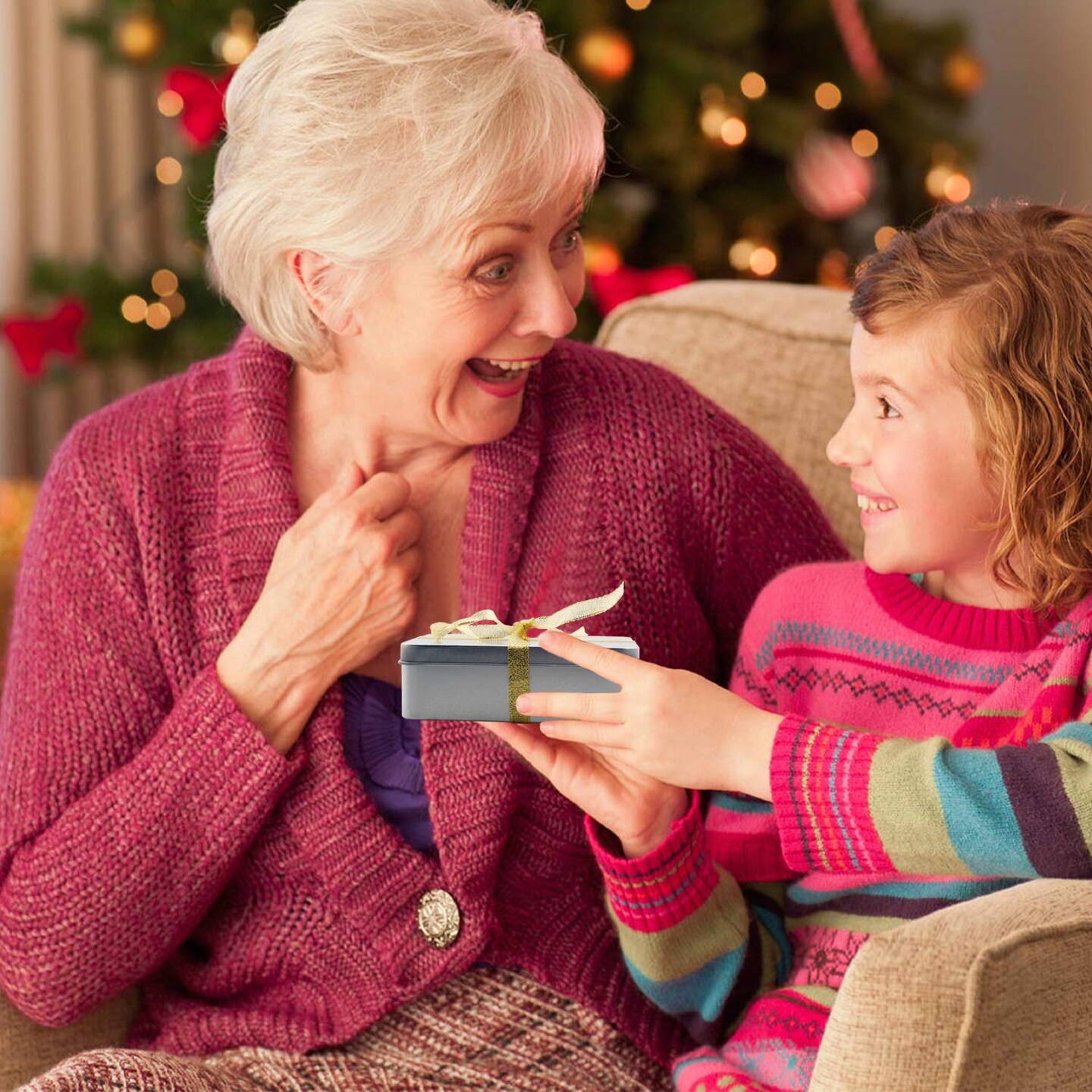 6 Pack Stainless steel Tins Cookie Tin Cans Storage Container for Treats, Gifts, Candle, Favors and Crafts, Silver, 4.9 x 3.7 x 1.6 Inches