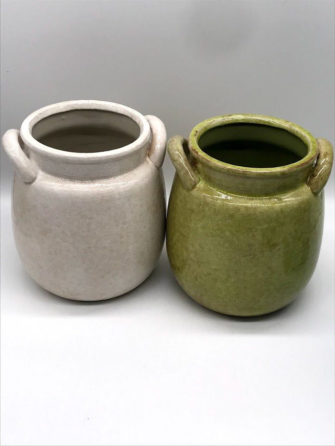 Ceramic Jar Crock Planter - Medium WATER