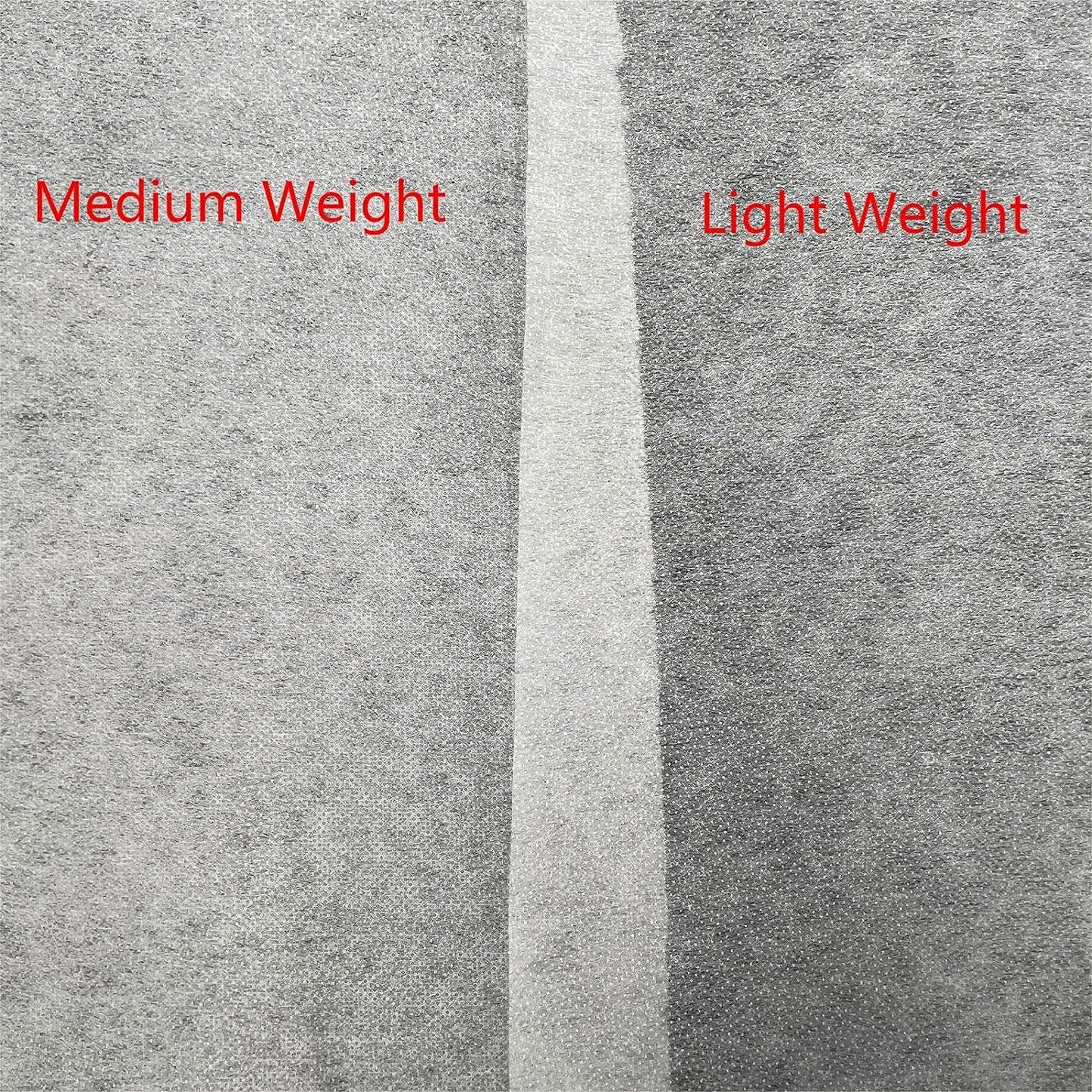 Medium Weight White Iron-On Non-Woven Fusible Interfacing: 11.6&#x22; x 30yd Medium Weight Non-Woven Interfacing Iron On Polyester Single-Sided Interfacing for DIY Crafts Supplies