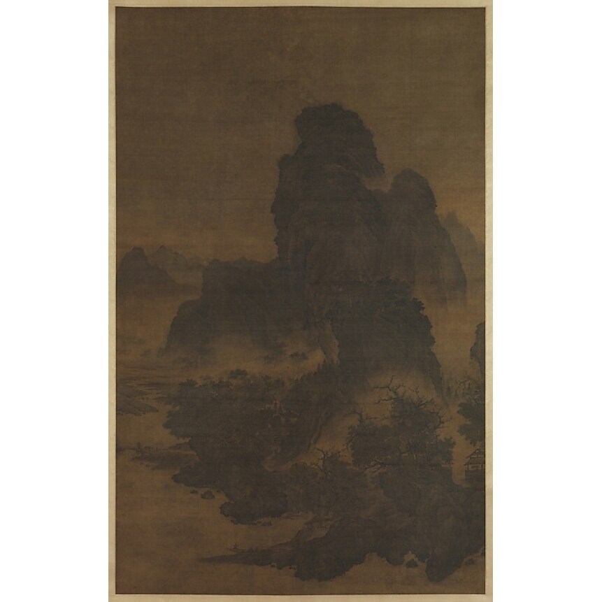 Landscape In The Style Of Fan Kuan Poster Print By Unidentified Artist Chinese Active 12Th Century (18 X