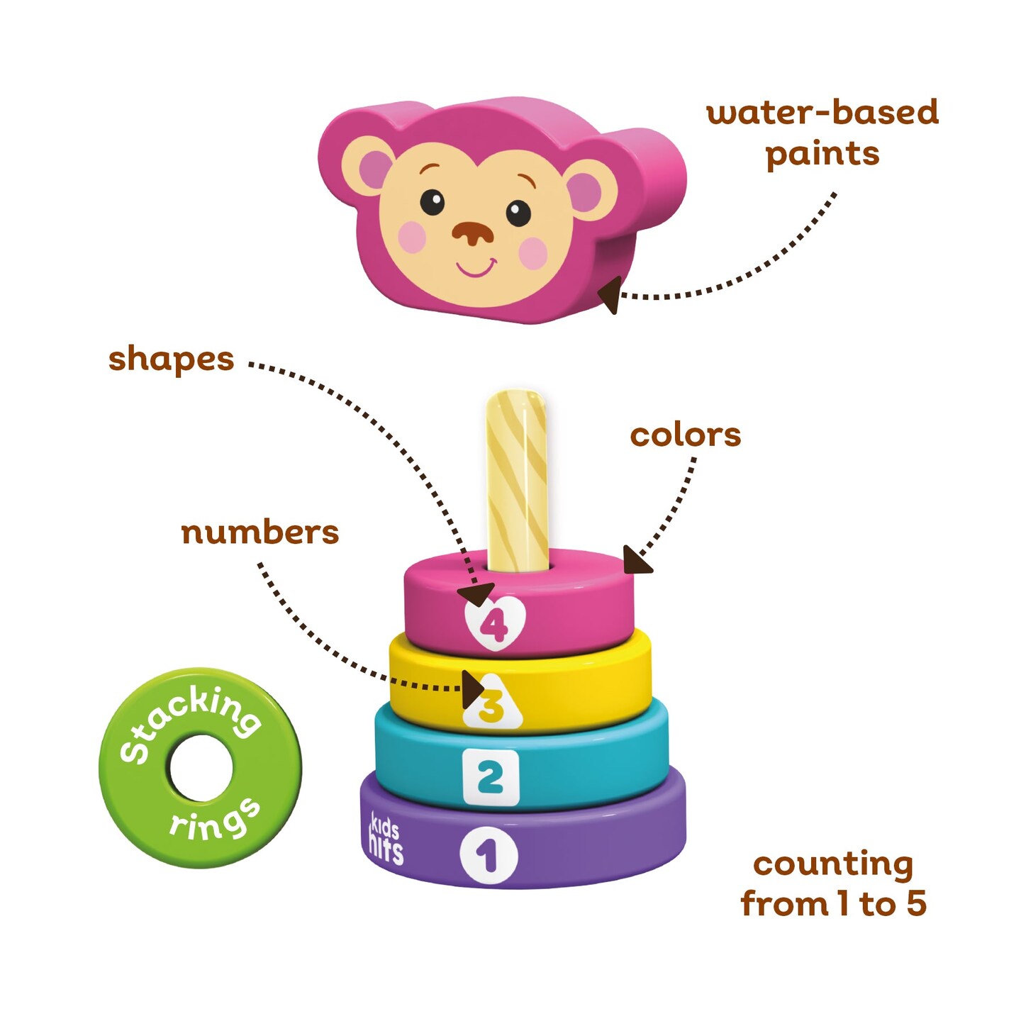 Kids Hits Wooden Stack and Play Monkey: Endless Fun in Every Stack!