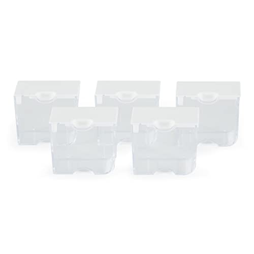 5 Piece Bead Clear Organizing Storage Containers for Small Beads, Crystals, Fasteners, and More, Medium