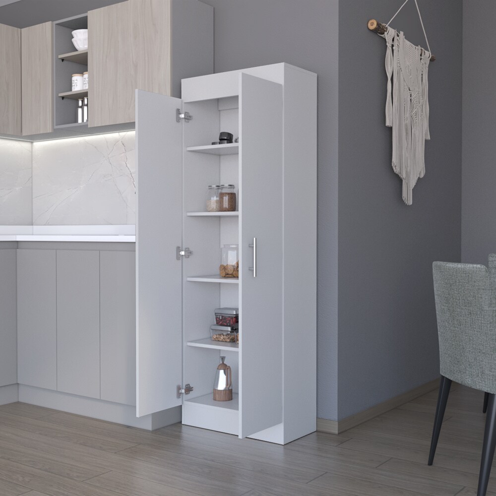 Clinton White Pantry Cabinet - 79.3 | Maximize Kitchen Storage