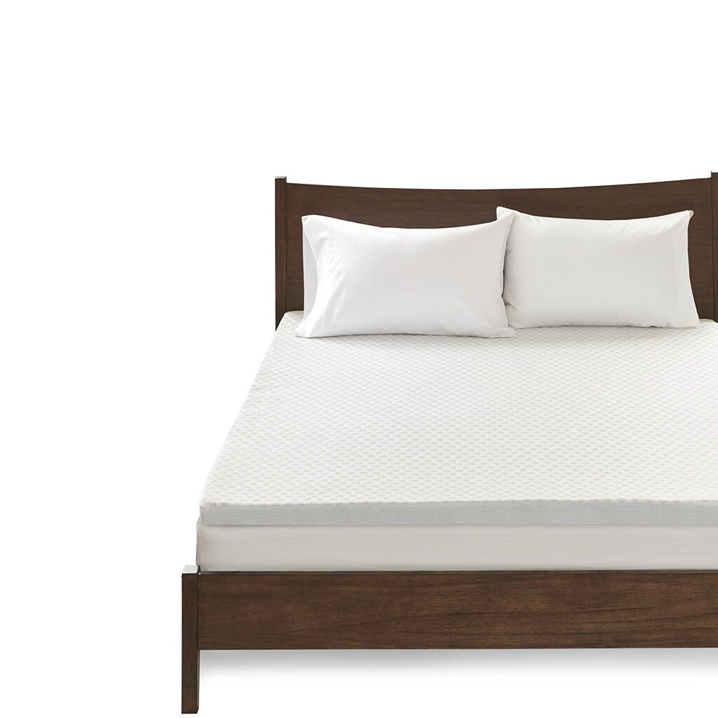 Gracie Mills Henrietta 2-Inch Gel Memory Foam Mattress Topper With Cooling Cover - Grace-7918