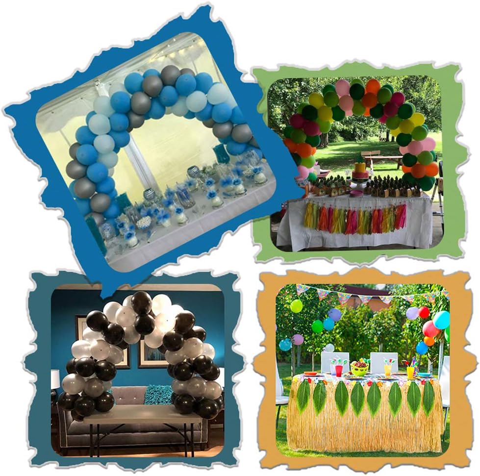 12ft Table Balloon Arch Kit for Different Table Sizes Party Backdrop Decoration Tool for Birthday Wedding Graduation Baby Shower Bachelor Christmas