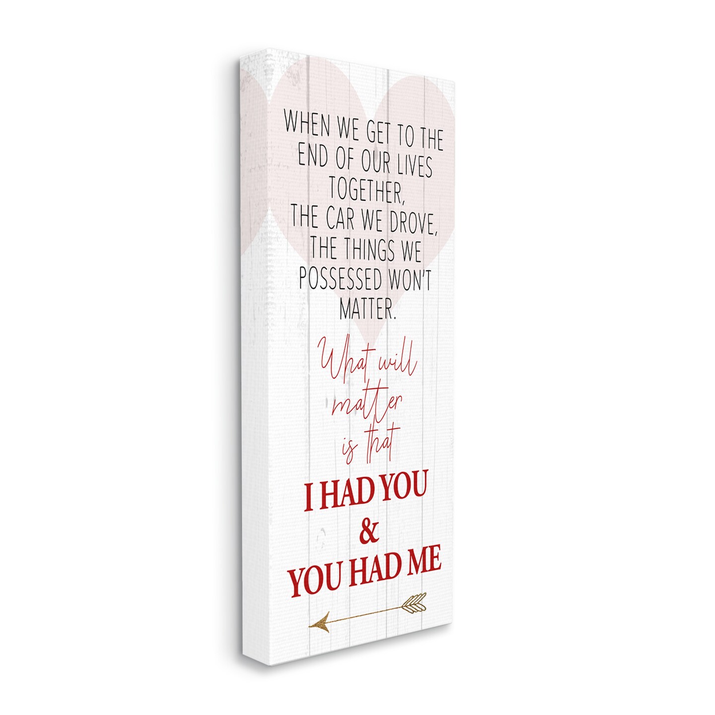 Stupell Industries I Had You Romantic Phrase Canvas Wall Art