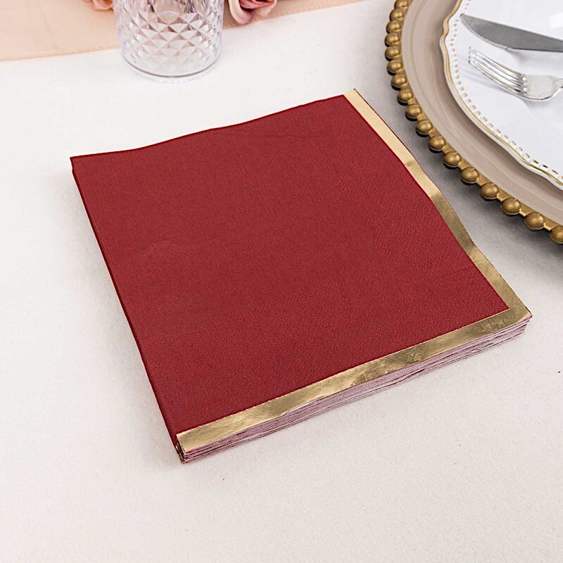 Paper Napkins for Parties | Color: Burgundy | Michaels, image size:1080x1080
