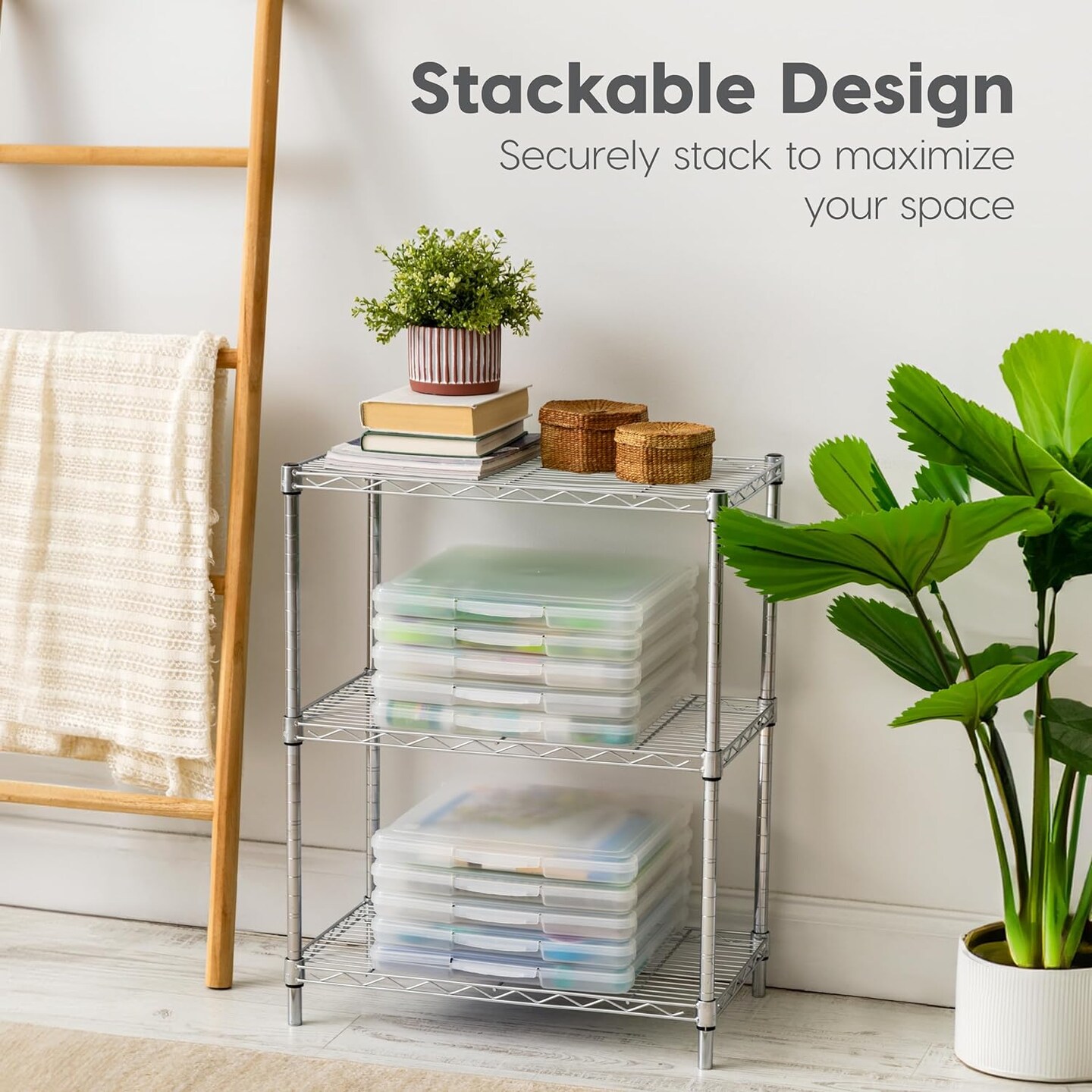Fits 12&#x22; x 12&#x22; Paper, 10 Pack Thin Portable Plastic Scrapbook Paper Storage Cases with Built-in Handle for Art and Craft Supplies, Office Document, Stationery, Photo, Vinyl, Notebook, Clear