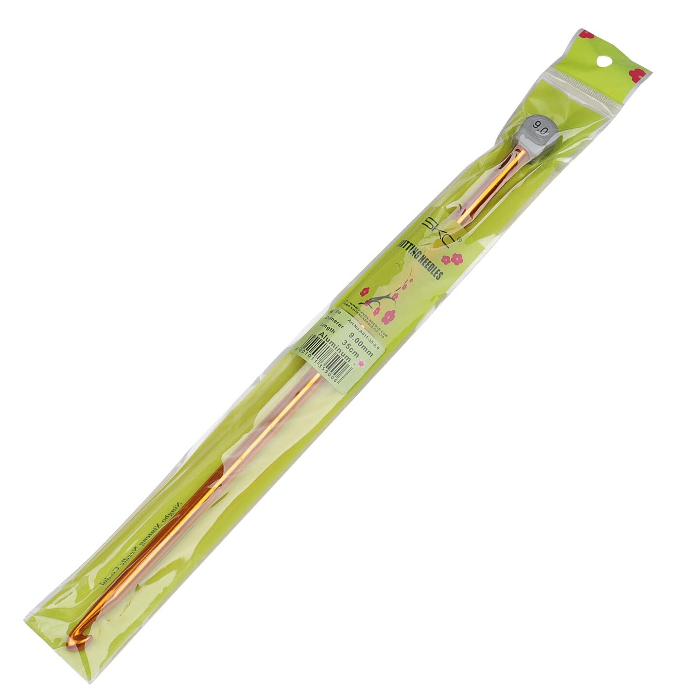 Tunisian Crochet Hook 9mm, 1PCS Extra Long Crochet Hook 13.8in Afghan Crochet Needle for Crocheting, Large Size Tunisian Crochet Needles for Beginners, Great Knitting Crochet Supplies