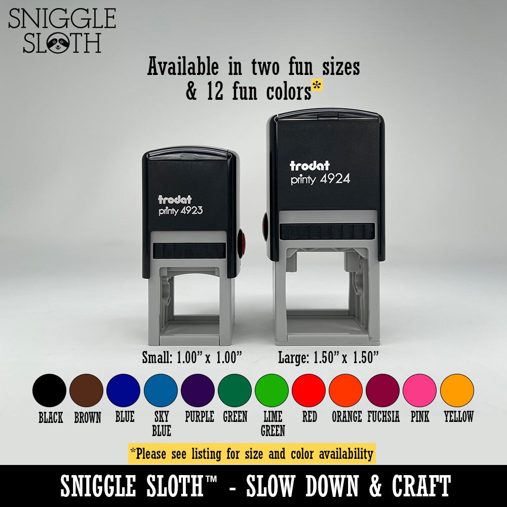 Bull Terrier Dog Paw Prints Fun Text Self-Inking Rubber Stamp Ink Stamper