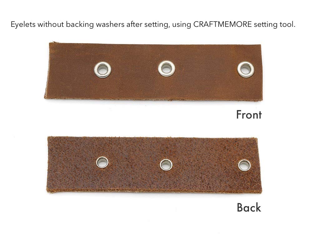 200 Pieces 1/8 Inch ID Grommets Eyelets 3MM Hole Self Backing Eyelet for Bead Cores, Clothes, Leather, Canvas (Silver)