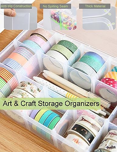 4 Pieces Tackle Box Organizer Plastic Jewelry Box with Dividers Snackle Box Charcuterie Container Bead Organizer Containers Craft Storage Organizers