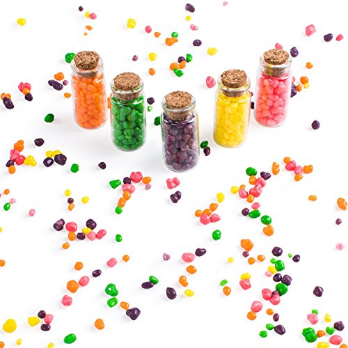 24 Pieces 10ml Clear Glass Jars Bottles with Cork Stoppers, Glass Bottles for Decoration, Arts &#x26; Crafts, Projects, Party Favors