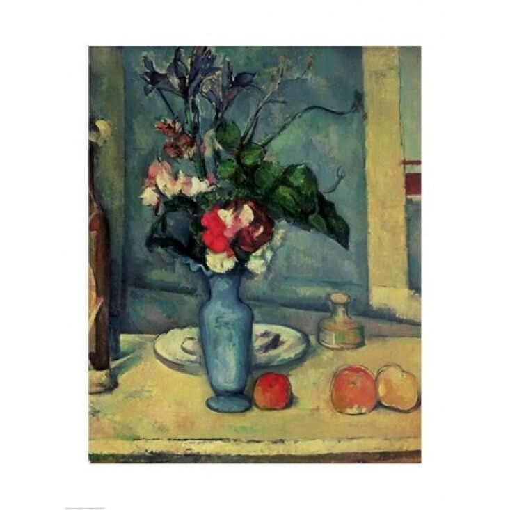 The Blue Vase Poster Print By Paul Cezanne