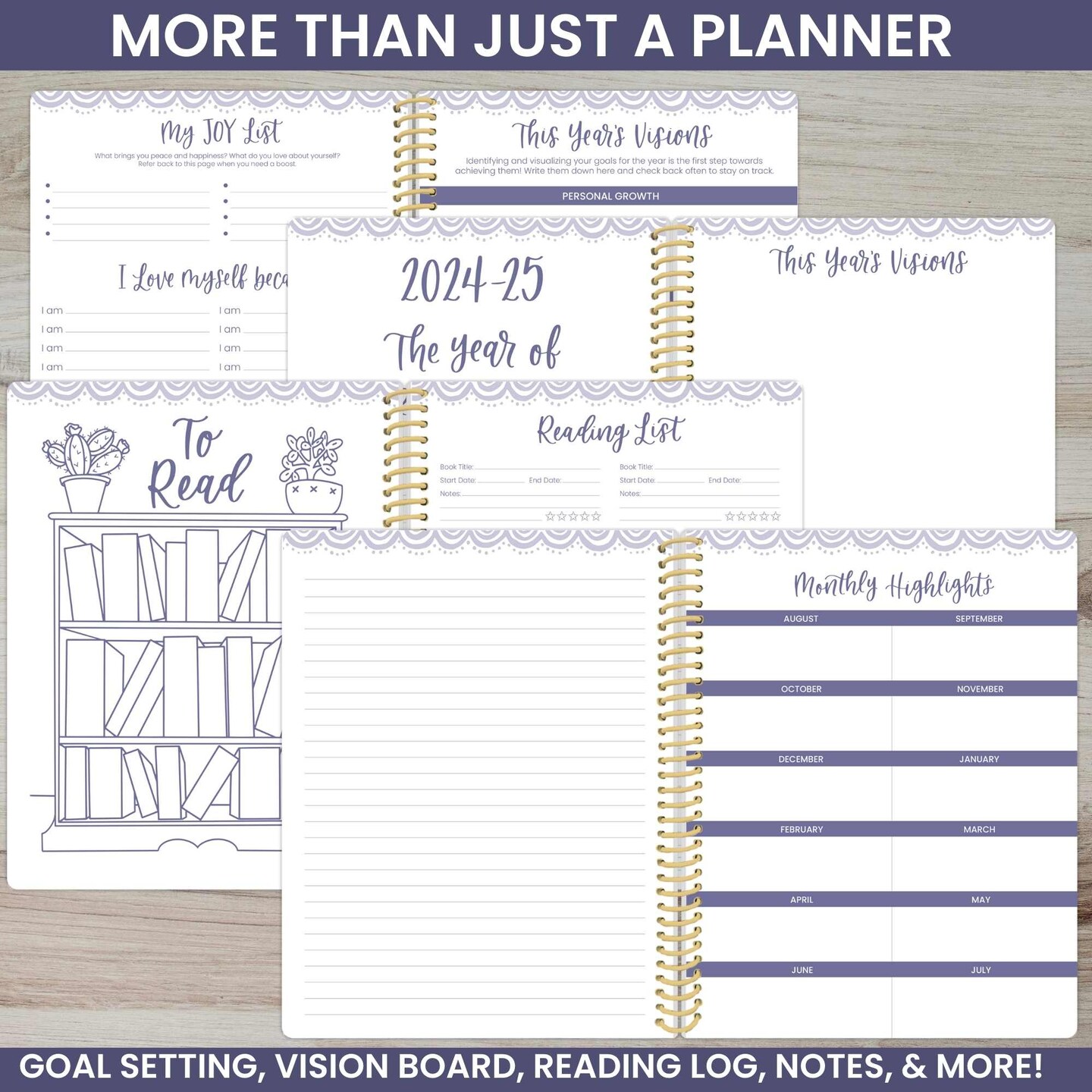 bloom daily planners 2024-25 Soft Cover Daisy Student Planner, 7&#x22; x 9&#x22;, Choose Kindness