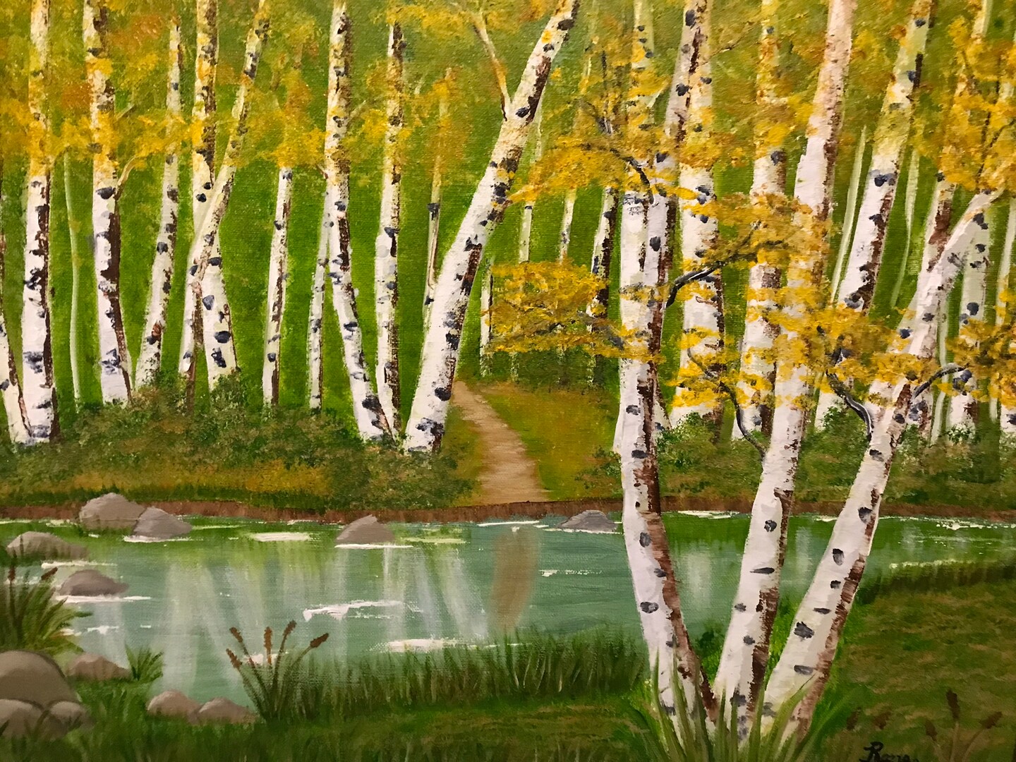 Birch Forest- Original store Oil Painting