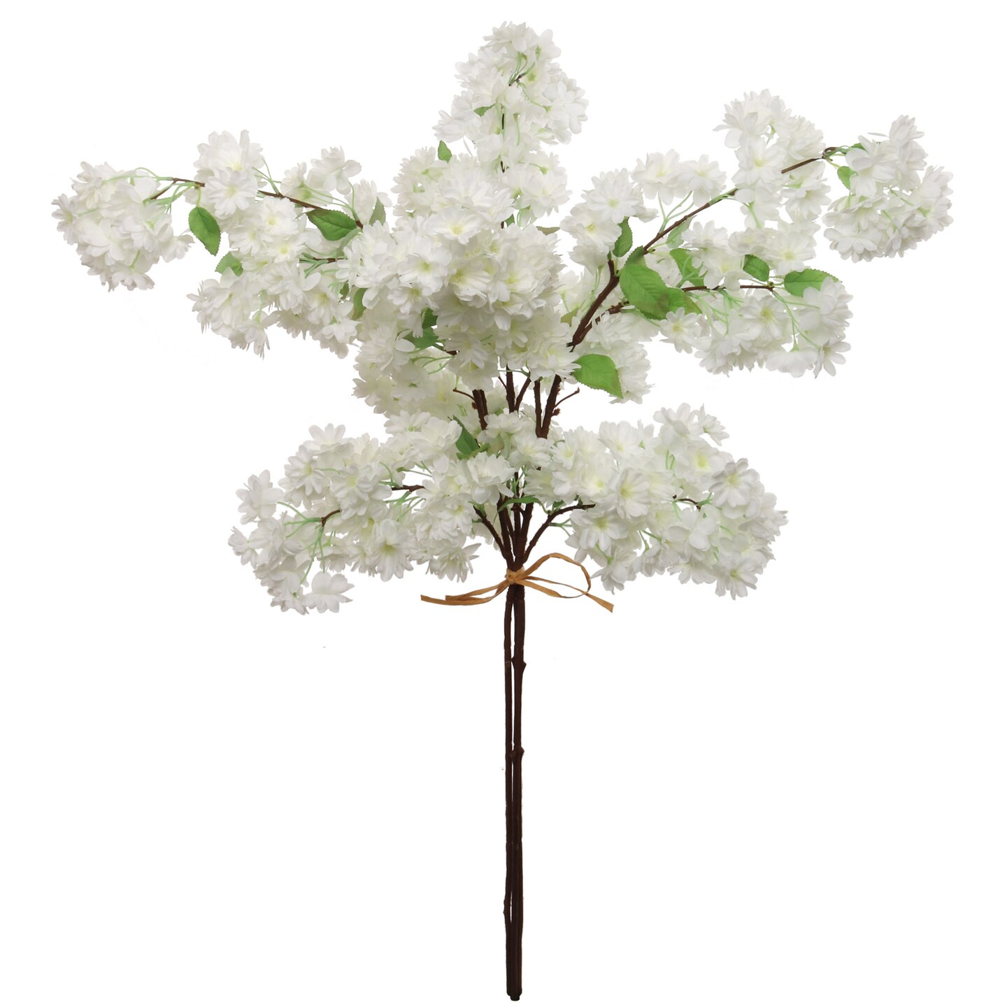 30" White Cherry Blossom Stems - 3-Pack of Lifelike Silk Flowers, Ideal for Bouquets, Centerpieces & Home Decor - Perfect Spring & Wedding Accent - Floral Home by Artificial Flowers