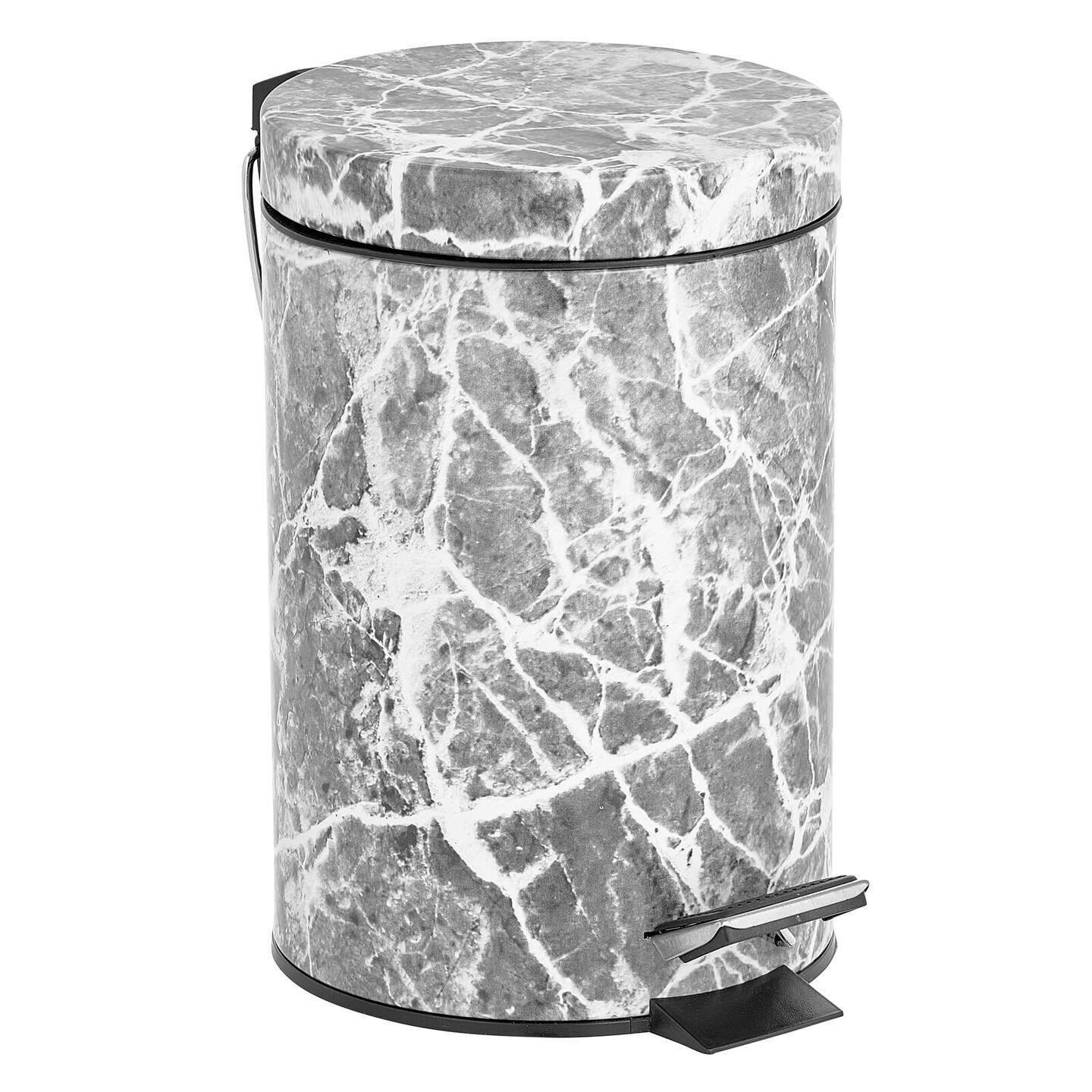 mDesign Round Step Trash Can Garbage Bin, Removable Liner Michaels
