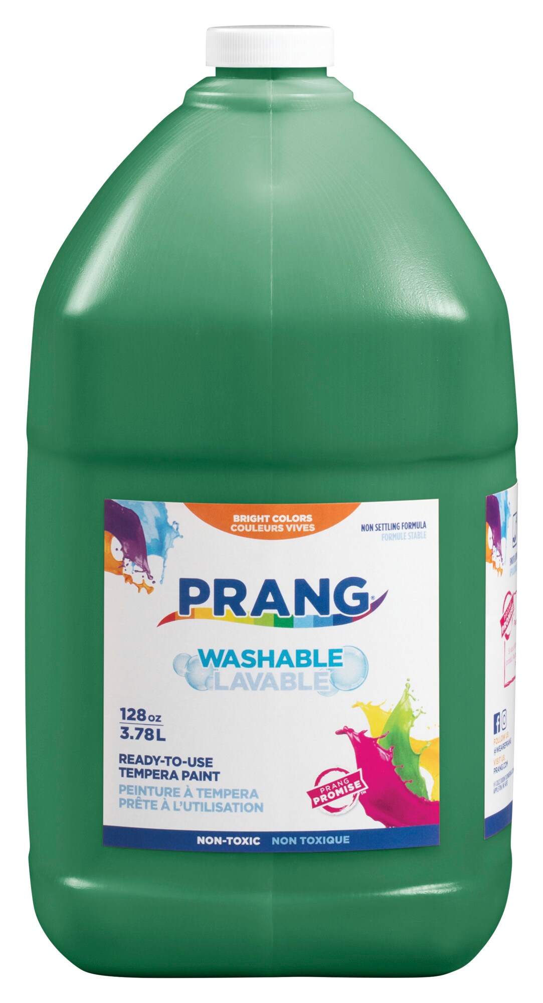 Prang Washable Tempera Paint - 3.78L - Green Prang Washable Tempera Paint - 3.78L - Green