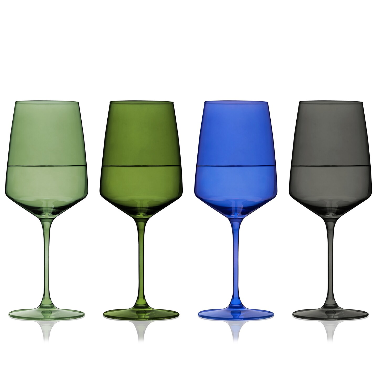 Reserve Nouveau Crystal Wine Glasses in Seaside 