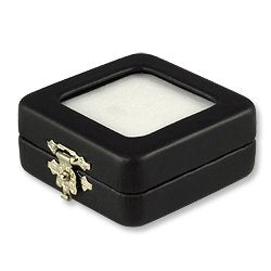 Gemstone Storage Box Display -Gem Box - Glass Top with Clasp