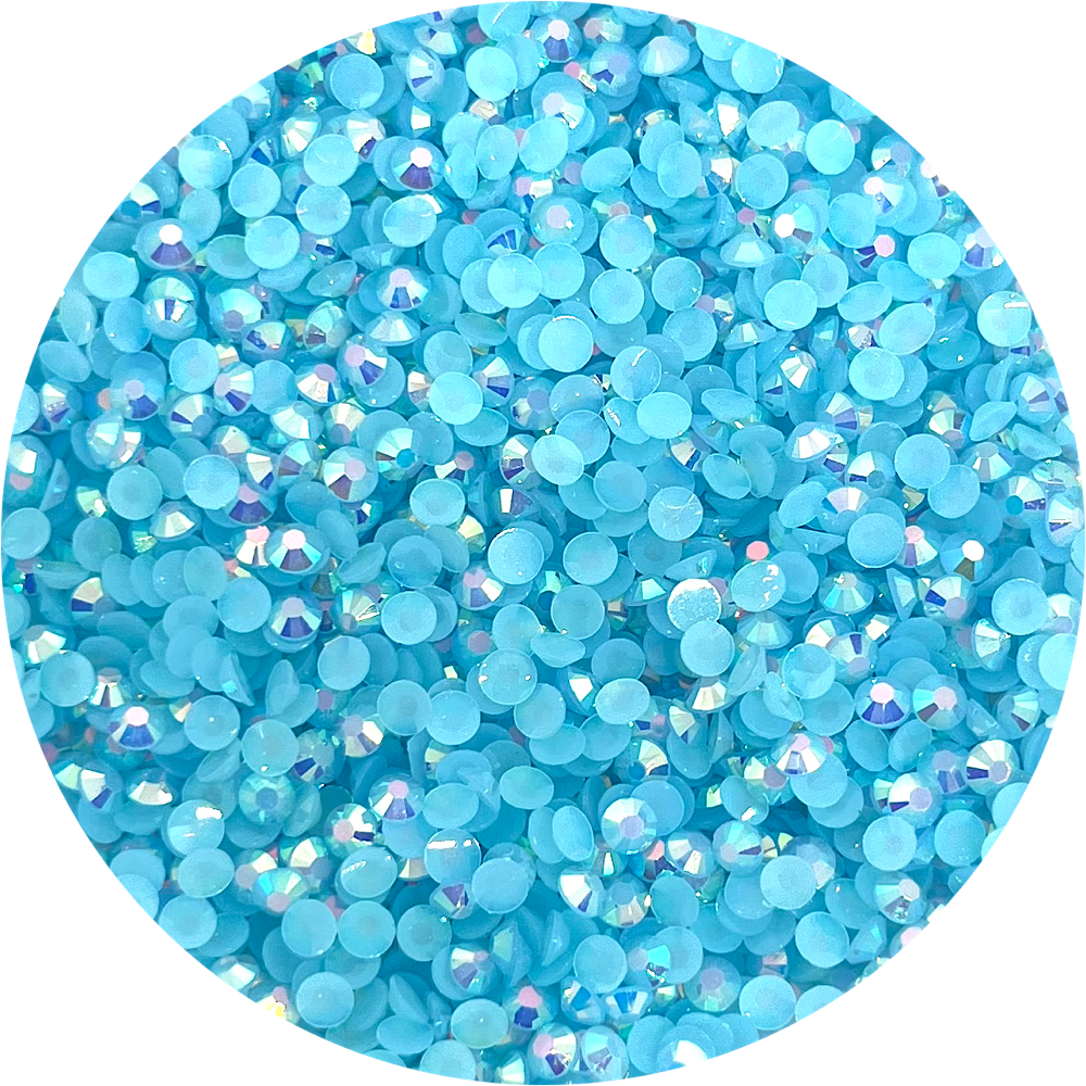 Resin Rhinestones - Pastel Blue Jelly - Lauren Quigley's Rock Candy by Glitter Heart Co.™
