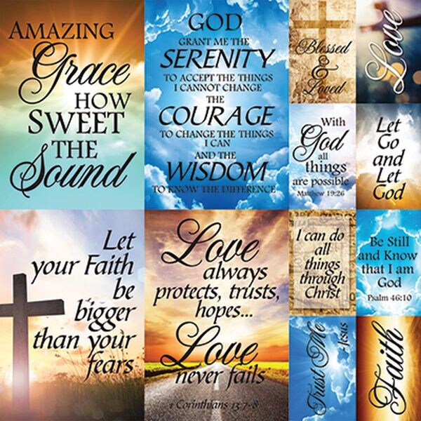 Reminisce Devoted Faith 12x12 Stickers