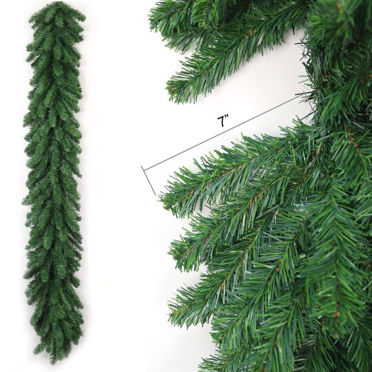 Lifelike 7-Foot Artificial Pine Garland Northern Spruce - Realistic and Versatile Holiday Decor