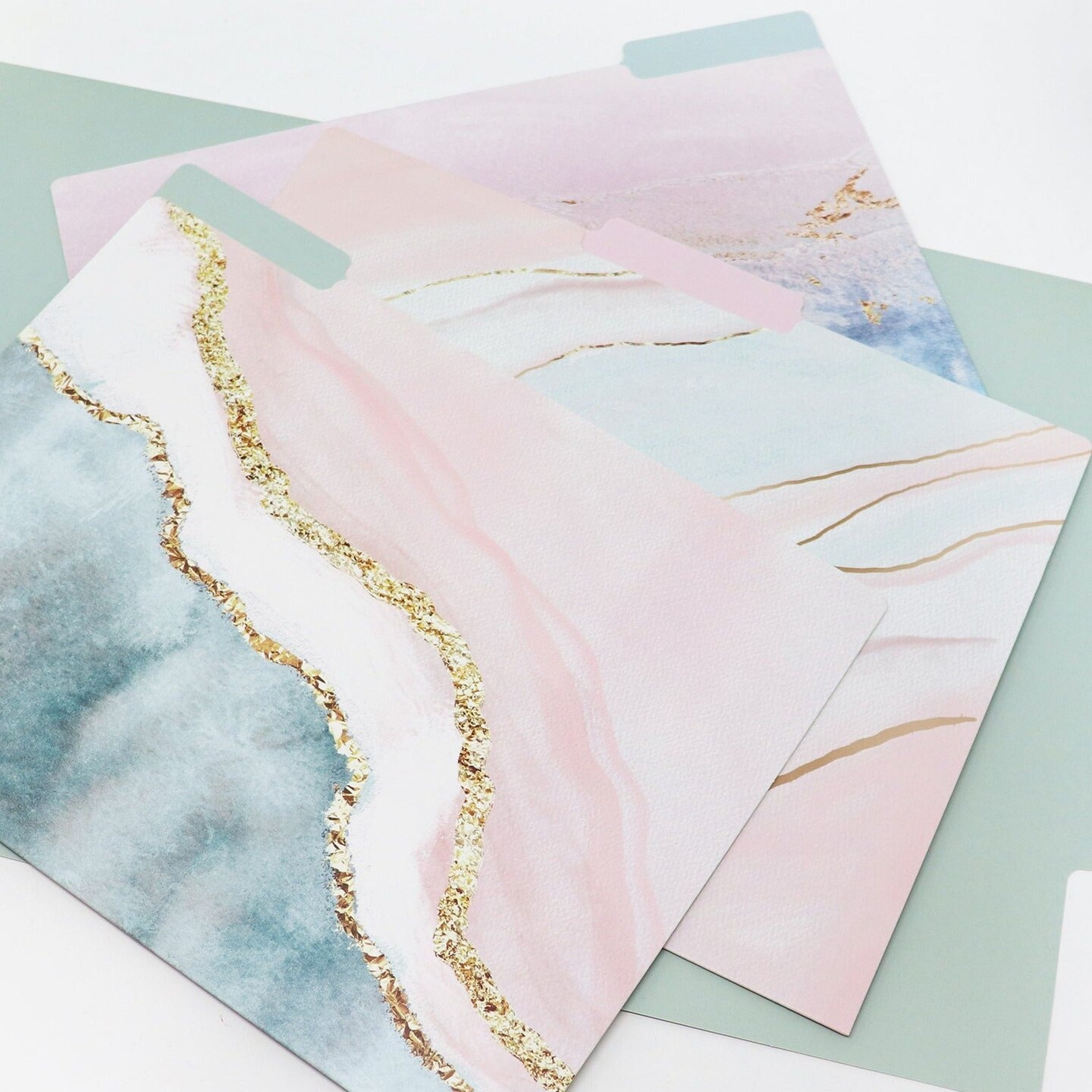 bloom daily planners File Folder Set, Ethereal Marble