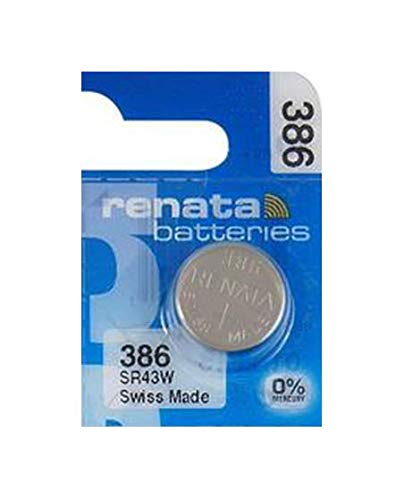Renata Batteries 386 Silver Oxide Watch Battery (5 Pack)